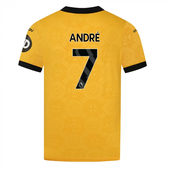 Wolves Fanshop | 2025-26 Wolves Home Shirt – Adult ANDRÉ 7 Wolves Merchandise Collection